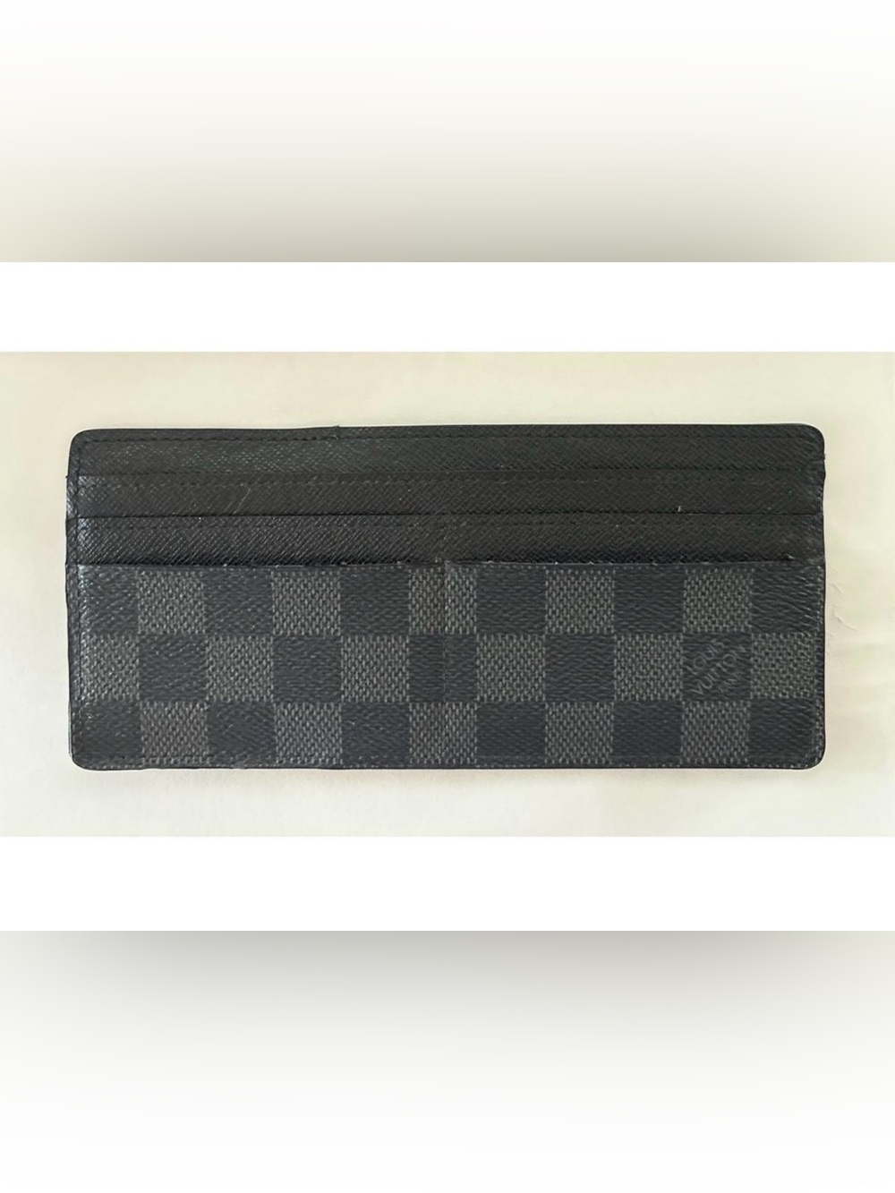 Louis Vuitton damier Checkered Card Holder insert very good condition